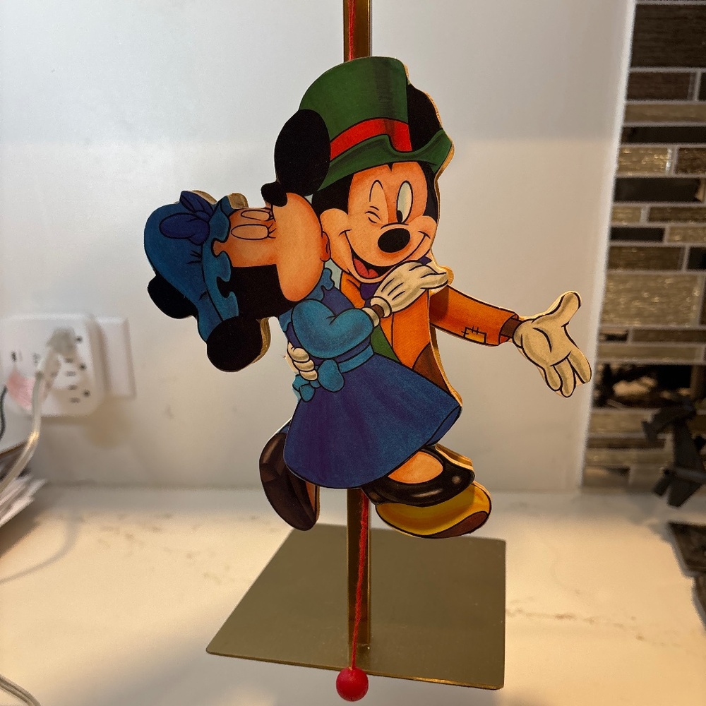 VTG Kurt Adler Mickey Mouse Christmas Carol Pull String Ornament VintageI’m